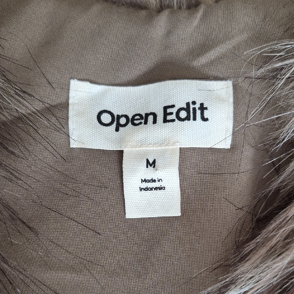 Open Edit Women's Faux Fur Vest - Brown - Picture 3 of 9